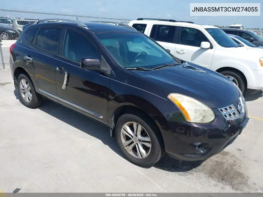 2012 Nissan Rogue Sv VIN: JN8AS5MT3CW274055 Lot: 42630799