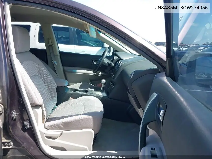 2012 Nissan Rogue Sv VIN: JN8AS5MT3CW274055 Lot: 42630799