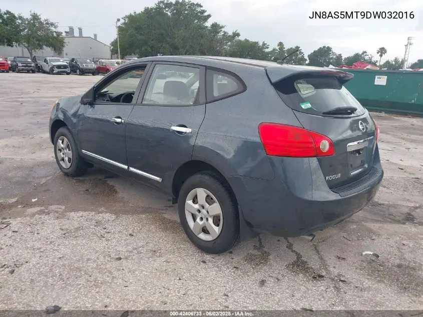 2013 Nissan Rogue S VIN: JN8AS5MT9DW032016 Lot: 42406733