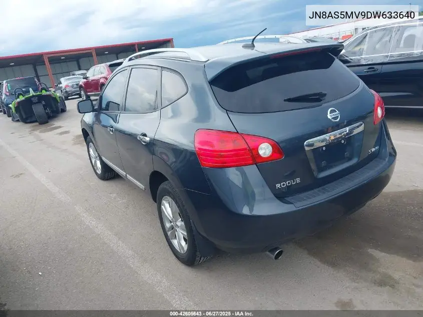 2013 Nissan Rogue Sv VIN: JN8AS5MV9DW633640 Lot: 42605643