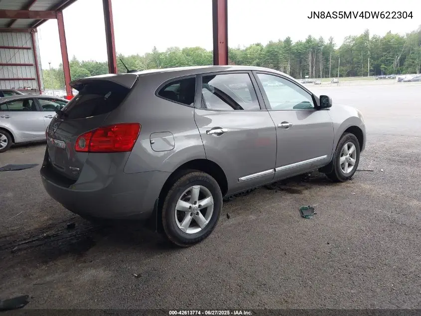 2013 Nissan Rogue S VIN: JN8AS5MV4DW622304 Lot: 42613774