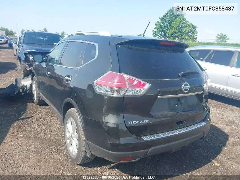2015 Nissan Rogue S/Sl/Sv VIN: 5N1AT2MT0FC858437 Lot: 12322633