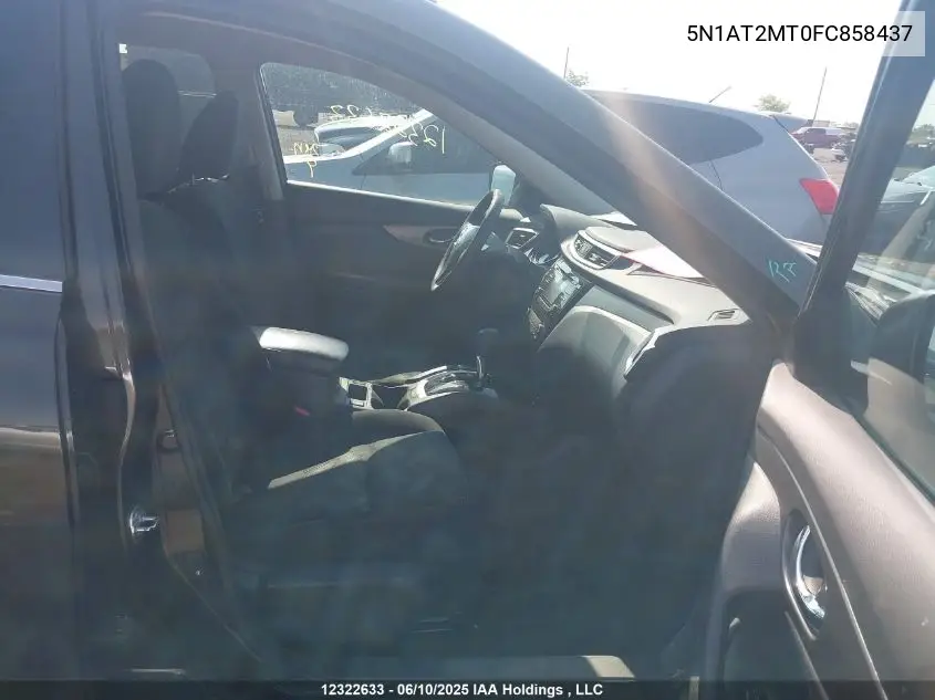 2015 Nissan Rogue S/Sl/Sv VIN: 5N1AT2MT0FC858437 Lot: 12322633