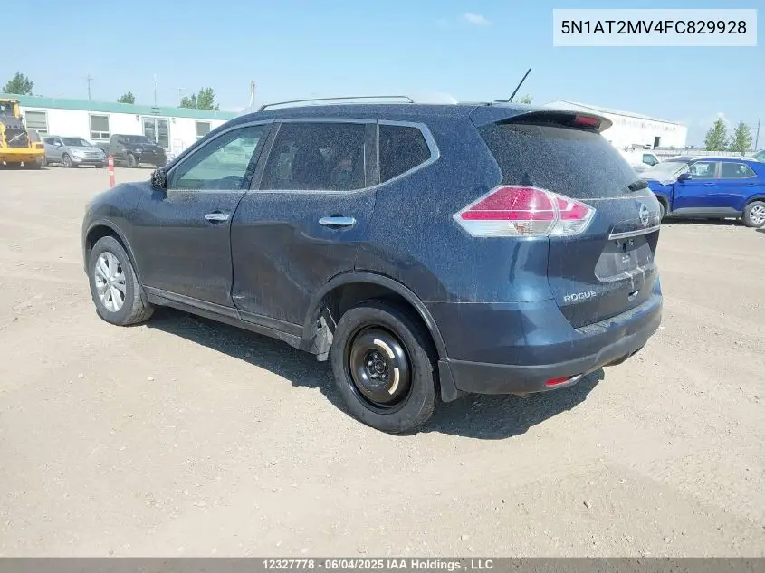 2015 Nissan Rogue S/Sl/Sv VIN: 5N1AT2MV4FC829928 Lot: 12327778