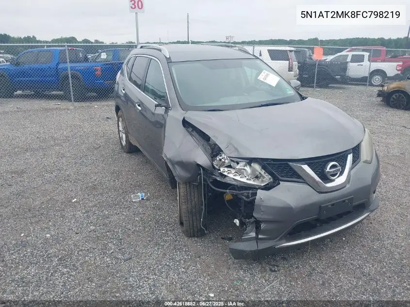 2015 Nissan Rogue Sv VIN: 5N1AT2MK8FC798219 Lot: 42618682