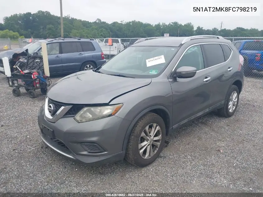 2015 Nissan Rogue Sv VIN: 5N1AT2MK8FC798219 Lot: 42618682