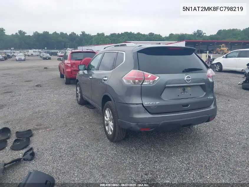 2015 Nissan Rogue Sv VIN: 5N1AT2MK8FC798219 Lot: 42618682