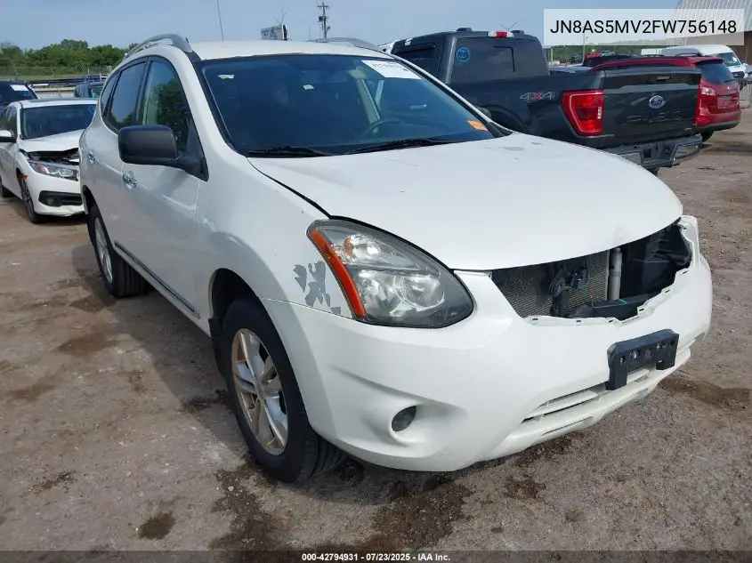 2015 Nissan Rogue Select S VIN: JN8AS5MV2FW756148 Lot: 42794931