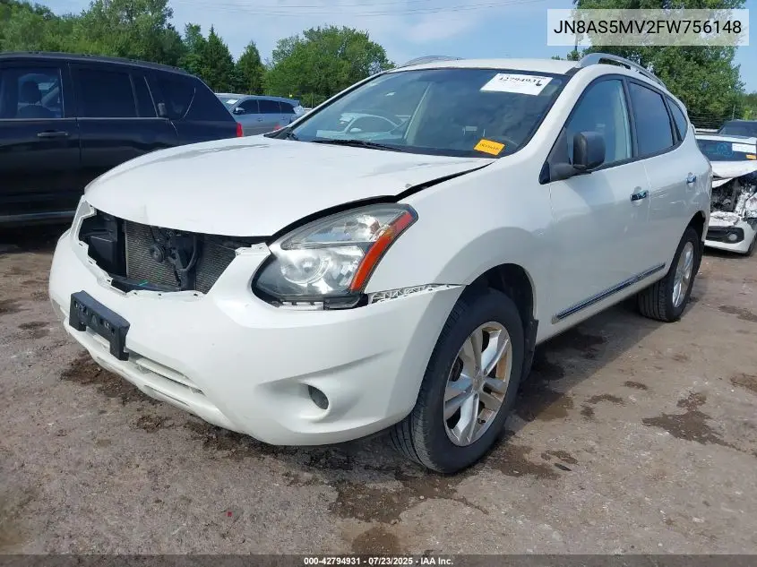 2015 Nissan Rogue Select S VIN: JN8AS5MV2FW756148 Lot: 42794931