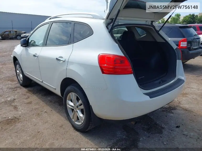 2015 Nissan Rogue Select S VIN: JN8AS5MV2FW756148 Lot: 42794931
