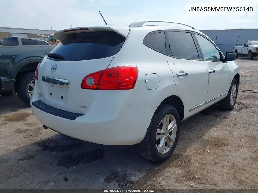 2015 Nissan Rogue Select S VIN: JN8AS5MV2FW756148 Lot: 42794931
