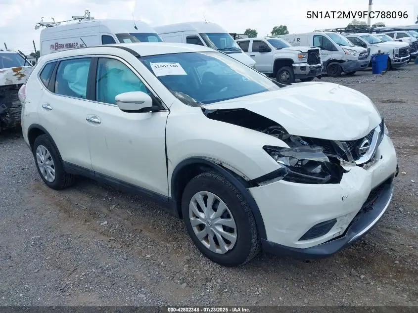 2015 Nissan Rogue S VIN: 5N1AT2MV9FC788096 Lot: 42802348