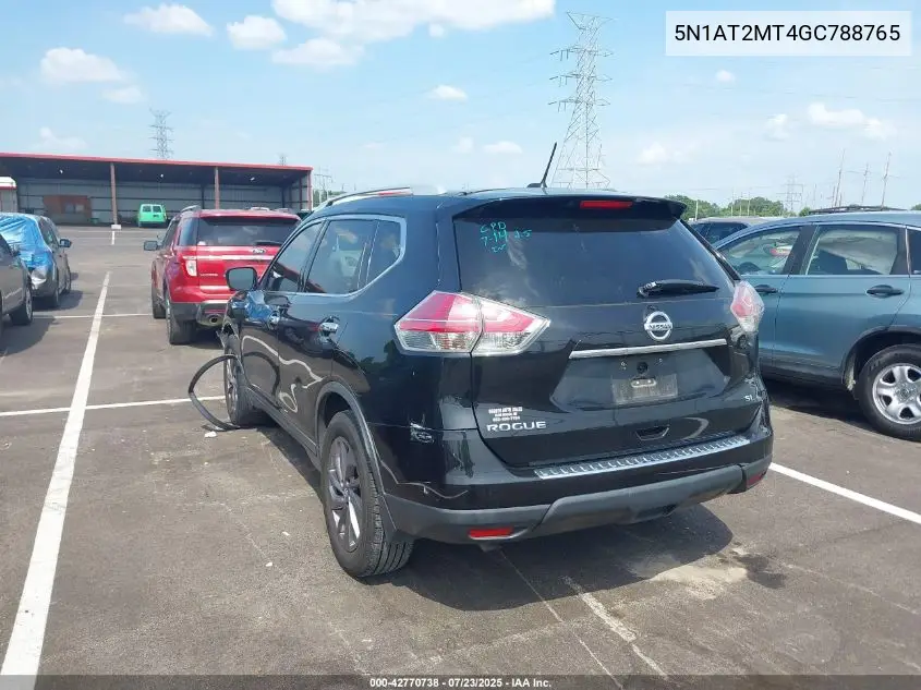 2016 Nissan Rogue Sl VIN: 5N1AT2MT4GC788765 Lot: 42770738