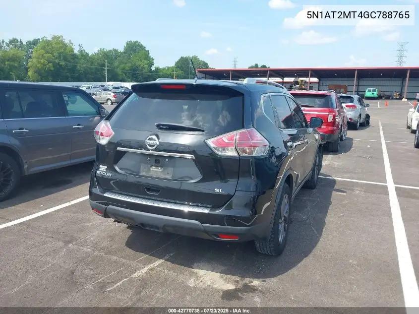 2016 Nissan Rogue Sl VIN: 5N1AT2MT4GC788765 Lot: 42770738