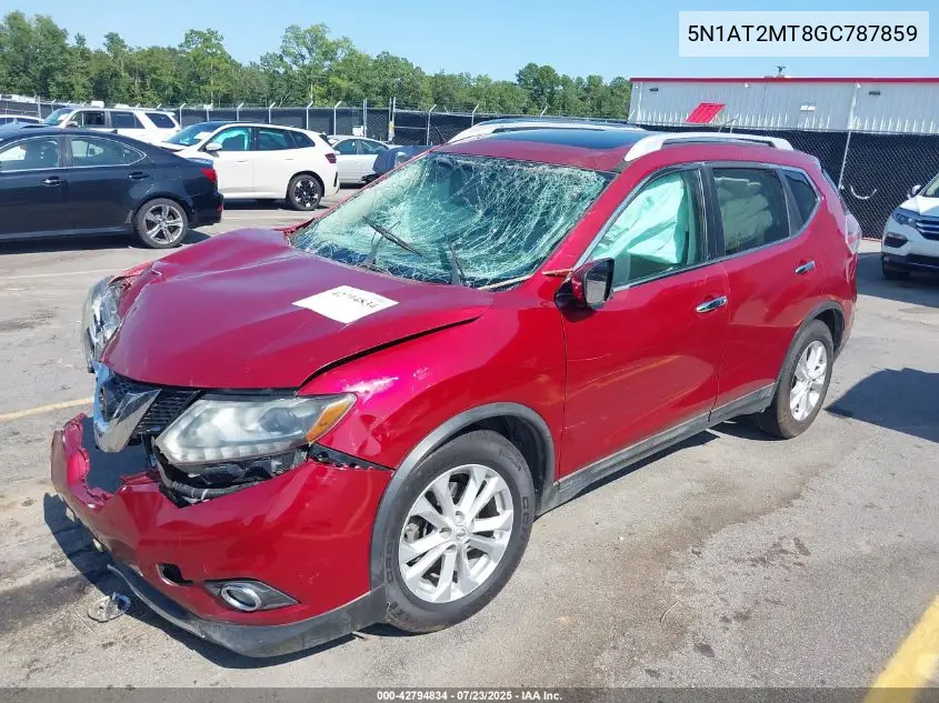 2016 Nissan Rogue Sl VIN: 5N1AT2MT8GC787859 Lot: 42794834
