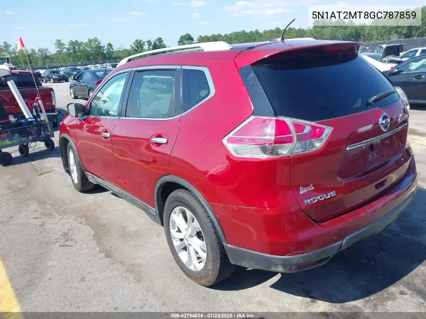 2016 Nissan Rogue Sl VIN: 5N1AT2MT8GC787859 Lot: 42794834