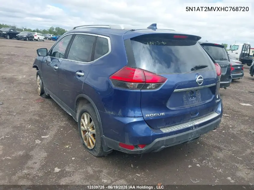 2017 Nissan Rogue Sv/Sl VIN: 5N1AT2MVXHC768720 Lot: 12339725