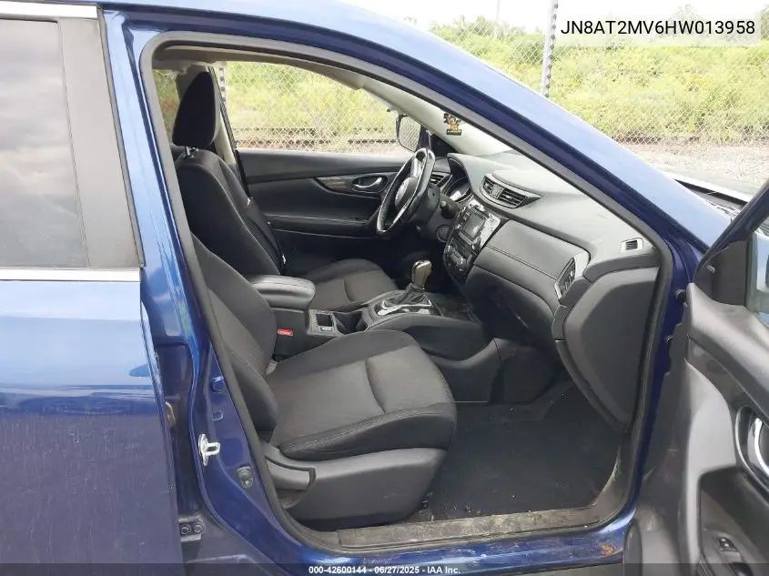 2017 Nissan Rogue S/Sl/Sv VIN: JN8AT2MV6HW013958 Lot: 42600144
