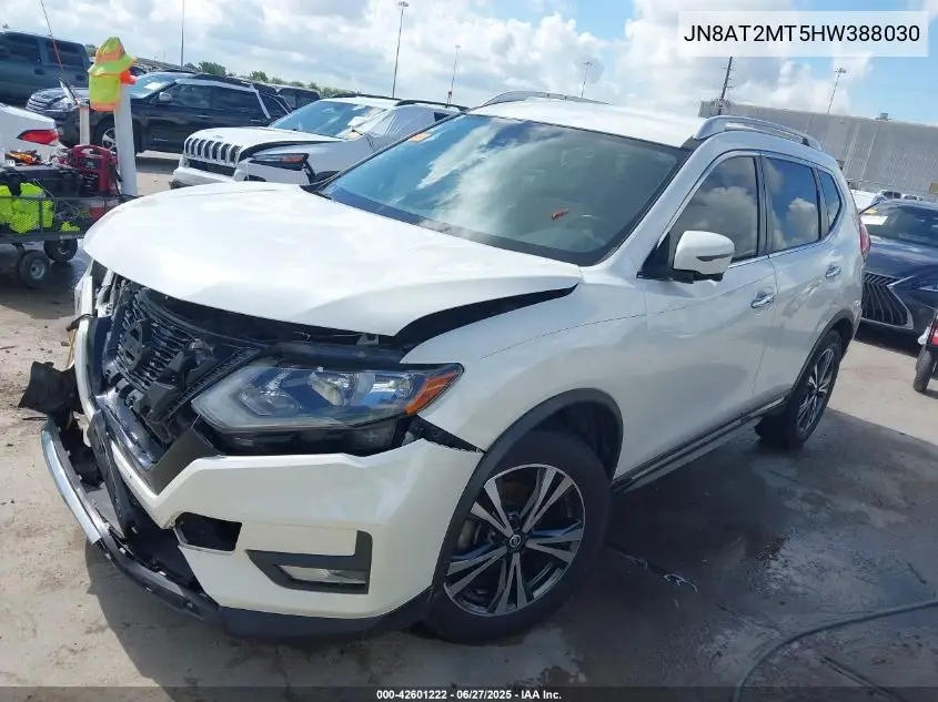 2017 Nissan Rogue Sl VIN: JN8AT2MT5HW388030 Lot: 42601222