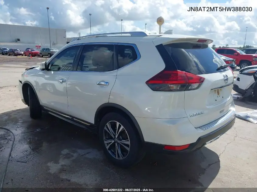 2017 Nissan Rogue Sl VIN: JN8AT2MT5HW388030 Lot: 42601222