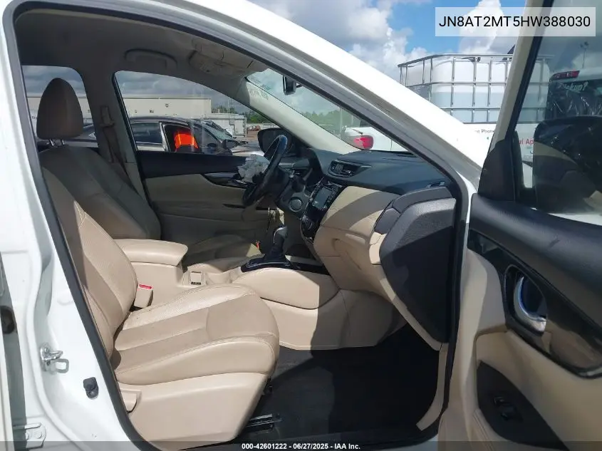 2017 Nissan Rogue Sl VIN: JN8AT2MT5HW388030 Lot: 42601222