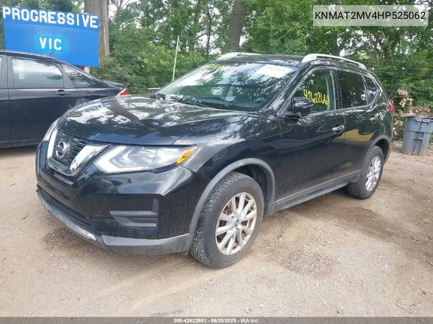 2017 Nissan Rogue Sv VIN: KNMAT2MV4HP525062 Lot: 42622661