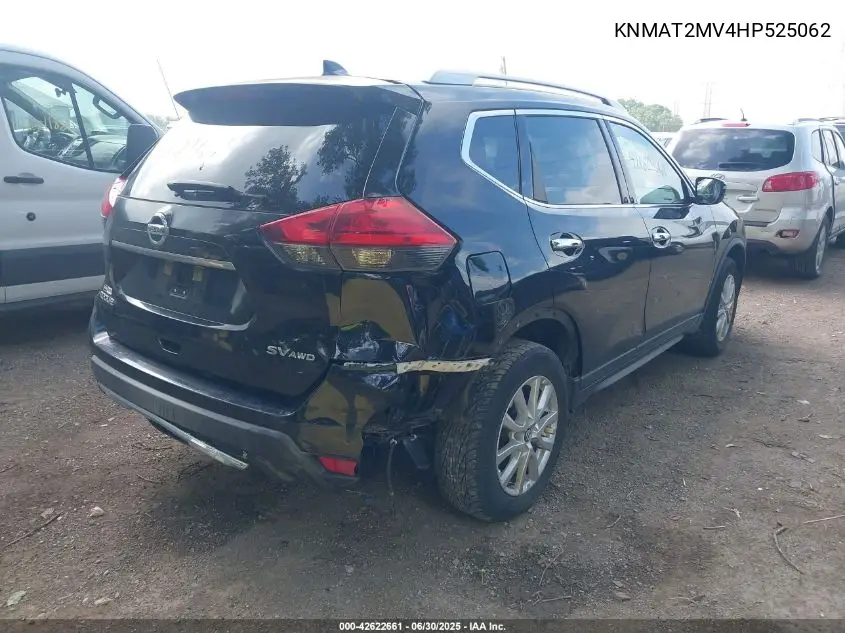 2017 Nissan Rogue Sv VIN: KNMAT2MV4HP525062 Lot: 42622661