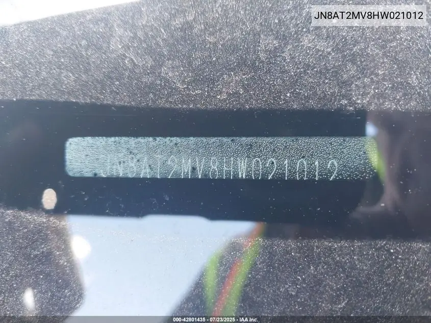 2017 Nissan Rogue Sl VIN: JN8AT2MV8HW021012 Lot: 42801435