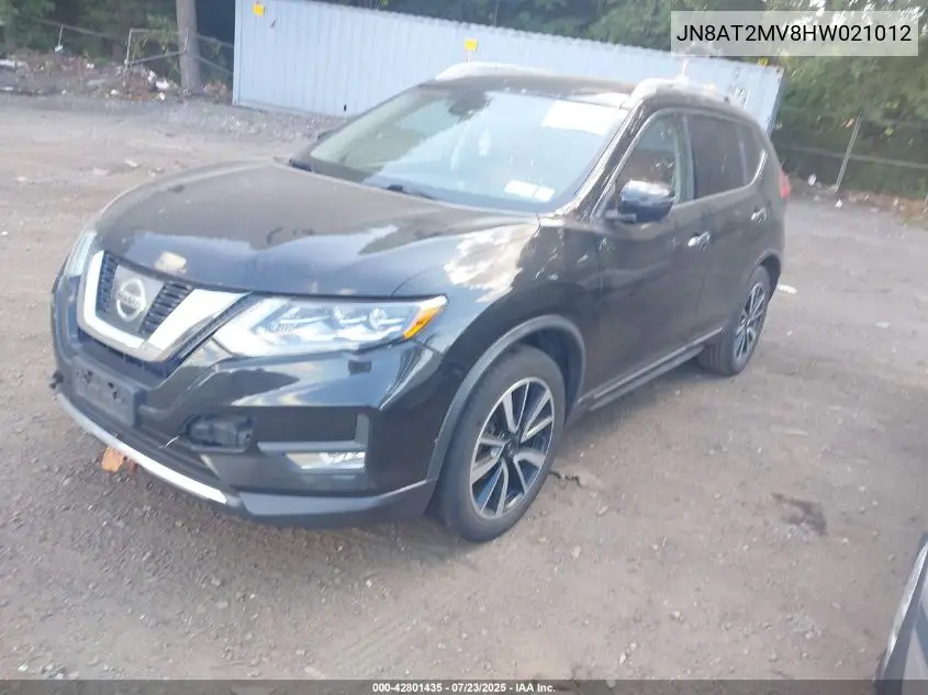 2017 Nissan Rogue Sl VIN: JN8AT2MV8HW021012 Lot: 42801435