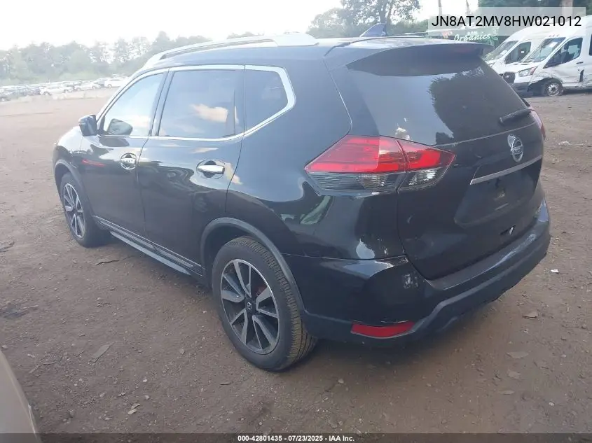 2017 Nissan Rogue Sl VIN: JN8AT2MV8HW021012 Lot: 42801435