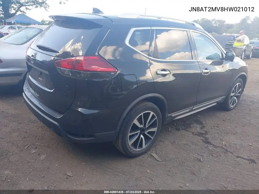 2017 Nissan Rogue Sl VIN: JN8AT2MV8HW021012 Lot: 42801435