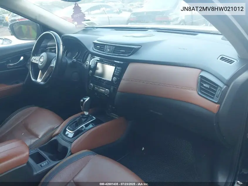 2017 Nissan Rogue Sl VIN: JN8AT2MV8HW021012 Lot: 42801435