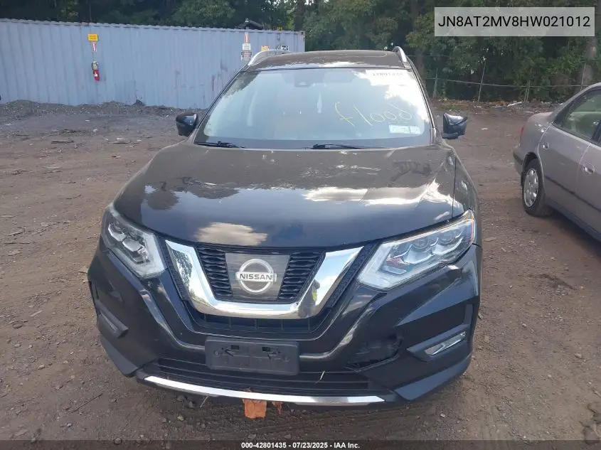 2017 Nissan Rogue Sl VIN: JN8AT2MV8HW021012 Lot: 42801435