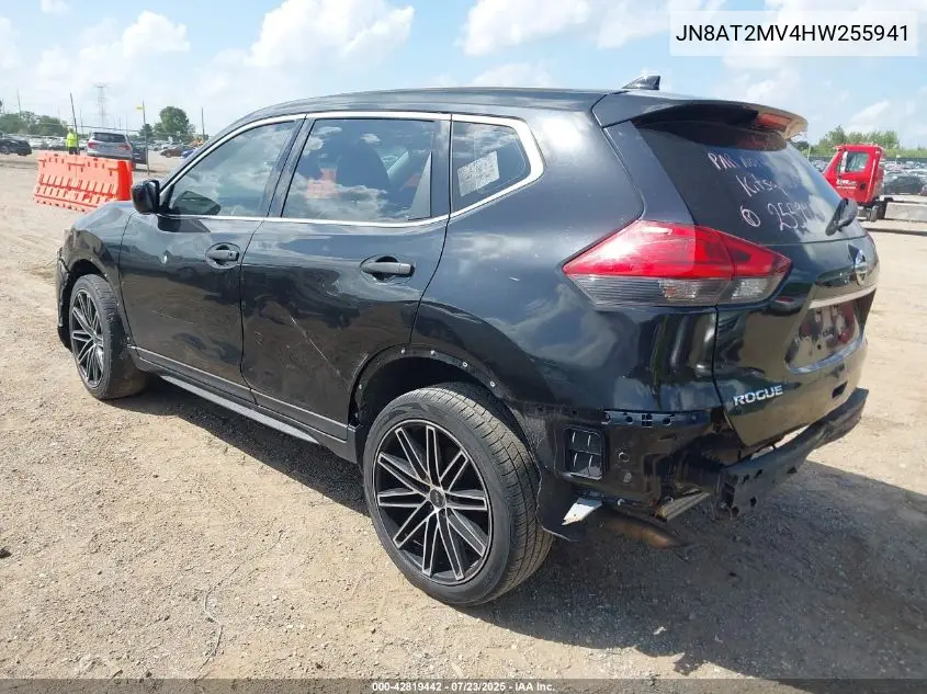 2017 Nissan Rogue S VIN: JN8AT2MV4HW255941 Lot: 42819442