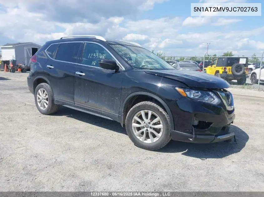 2018 Nissan Rogue Midnight Edition/S/Sl/Sl W/Propilot Assist/Sv VIN: 5N1AT2MV9JC702763 Lot: 12337680