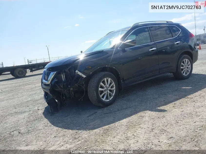 2018 Nissan Rogue Midnight Edition/S/Sl/Sl W/Propilot Assist/Sv VIN: 5N1AT2MV9JC702763 Lot: 12337680