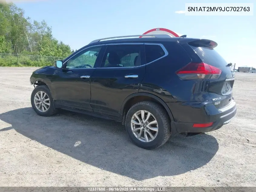 2018 Nissan Rogue Midnight Edition/S/Sl/Sl W/Propilot Assist/Sv VIN: 5N1AT2MV9JC702763 Lot: 12337680