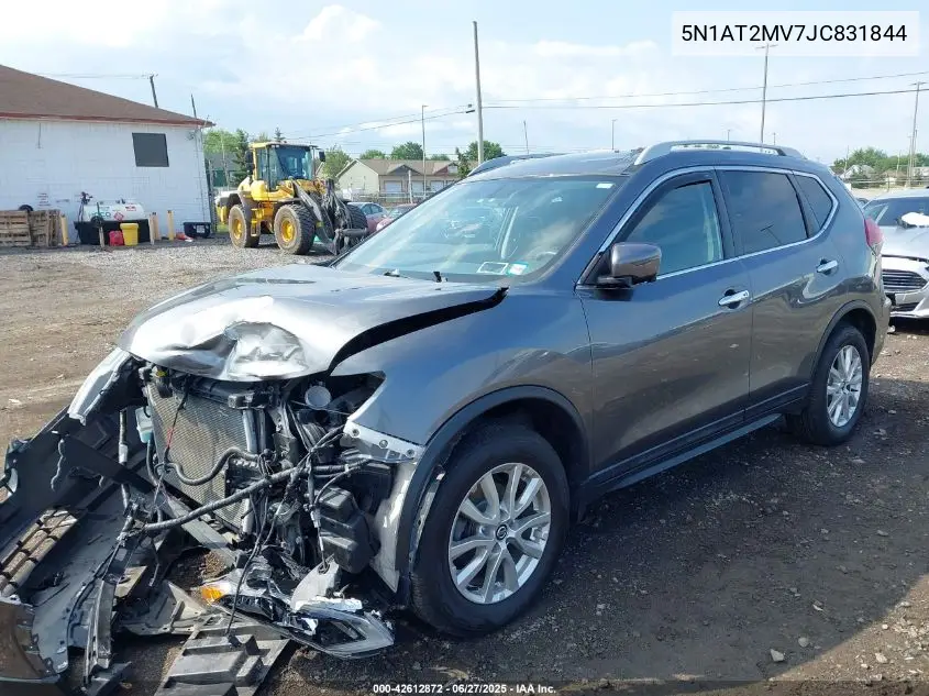 2018 Nissan Rogue Sv VIN: 5N1AT2MV7JC831844 Lot: 42612872