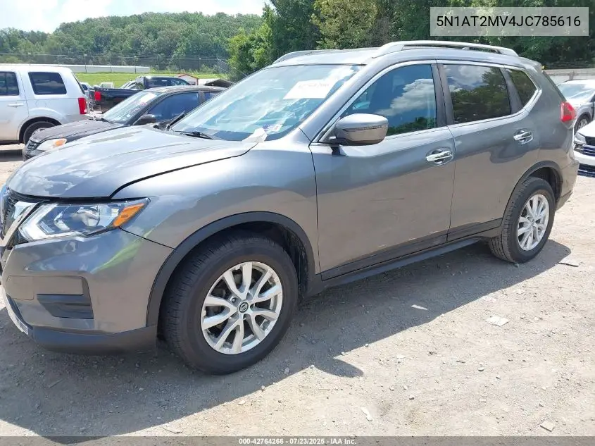 2018 Nissan Rogue Sv VIN: 5N1AT2MV4JC785616 Lot: 42764266