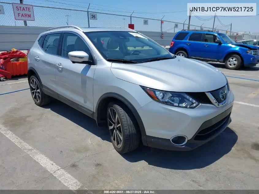 2019 Nissan Rogue Sport Sl VIN: JN1BJ1CP7KW521725 Lot: 42618051