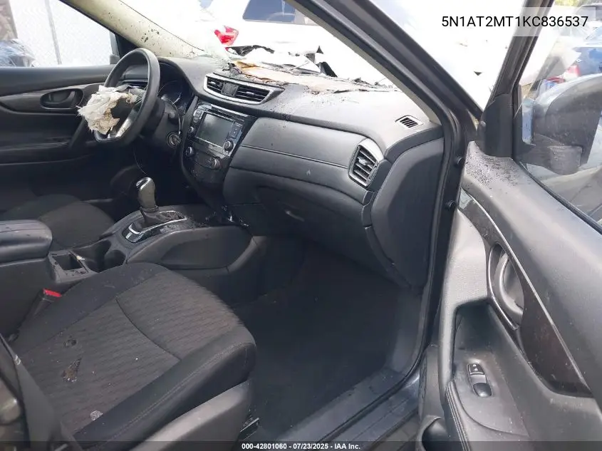 2019 Nissan Rogue S VIN: 5N1AT2MT1KC836537 Lot: 42801060