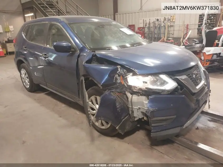 2019 Nissan Rogue S VIN: JN8AT2MV6KW371830 Lot: 42816208