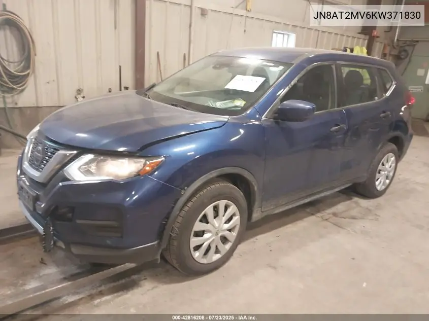 2019 Nissan Rogue S VIN: JN8AT2MV6KW371830 Lot: 42816208