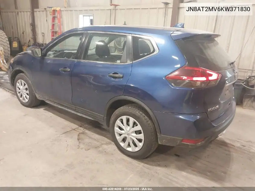 2019 Nissan Rogue S VIN: JN8AT2MV6KW371830 Lot: 42816208