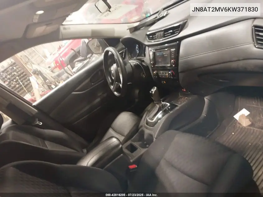 2019 Nissan Rogue S VIN: JN8AT2MV6KW371830 Lot: 42816208