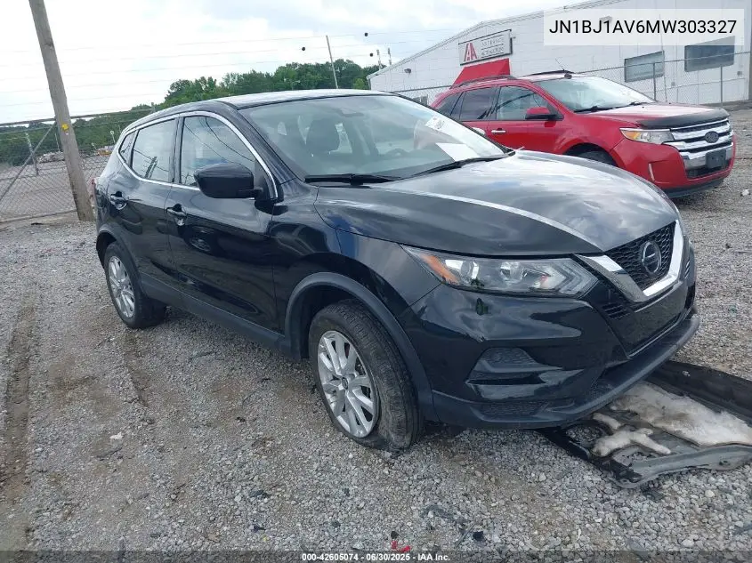 2021 Nissan Rogue Sport S Fwd Xtronic Cvt VIN: JN1BJ1AV6MW303327 Lot: 42605074
