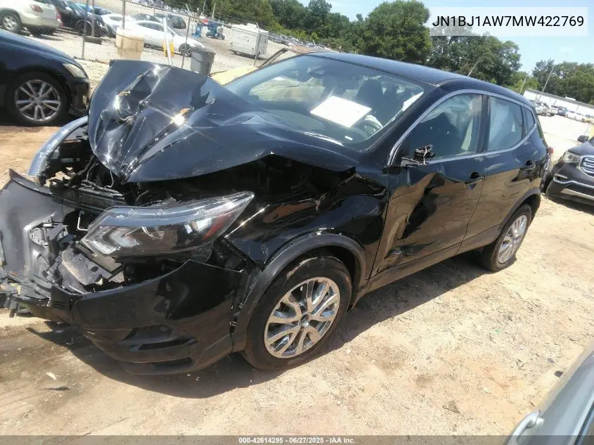 2021 Nissan Rogue Sport S Awd Xtronic Cvt VIN: JN1BJ1AW7MW422769 Lot: 42614295
