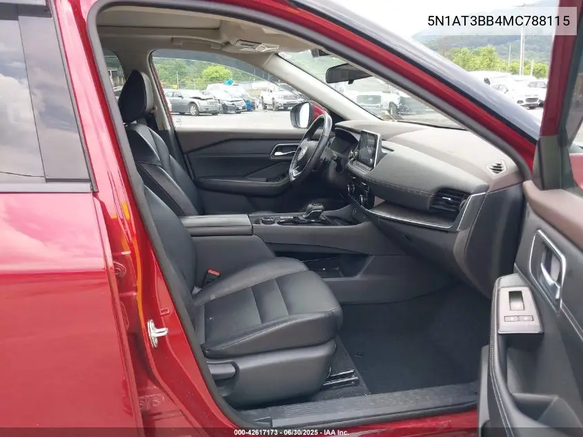 2021 Nissan Rogue Sv Intelligent Awd VIN: 5N1AT3BB4MC788115 Lot: 42617173