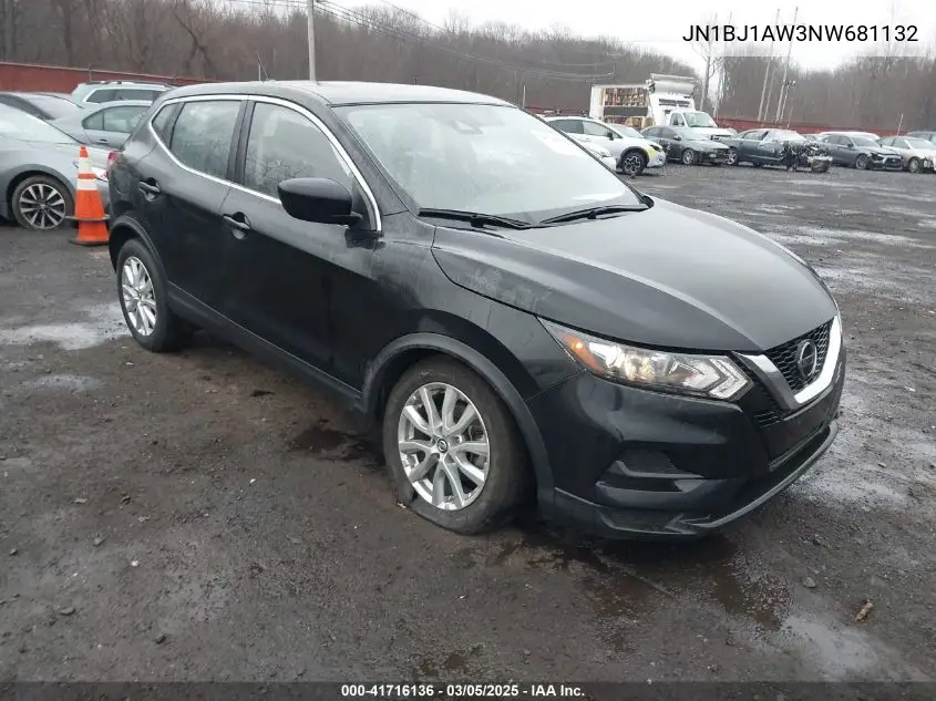 2022 Nissan Rogue Sport S Awd Xtronic Cvt VIN: JN1BJ1AW3NW681132 Lot: 41716136
