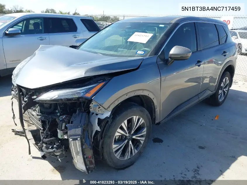 2022 Nissan Rogue Sv Fwd VIN: 5N1BT3BA4NC717459 Lot: 41823293